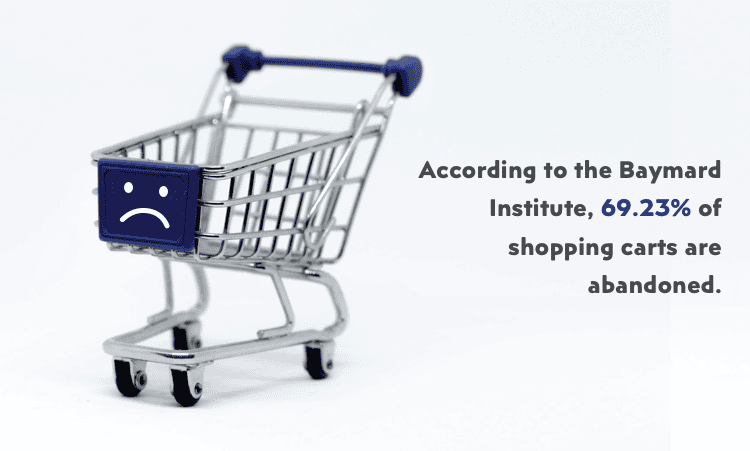 A statistic on abandoned carts