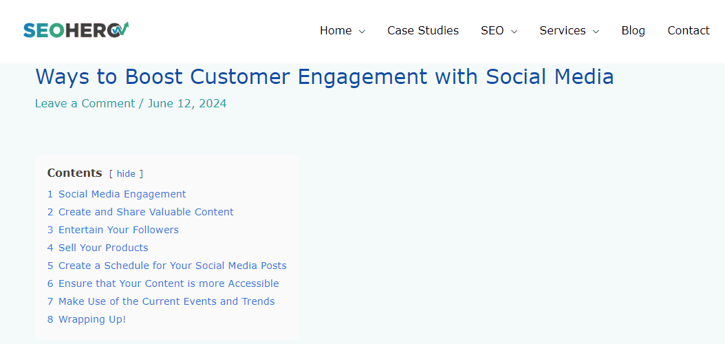 An example of quality and customer-centric content.
