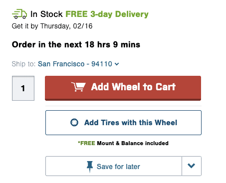 Example of fast shipping. 
