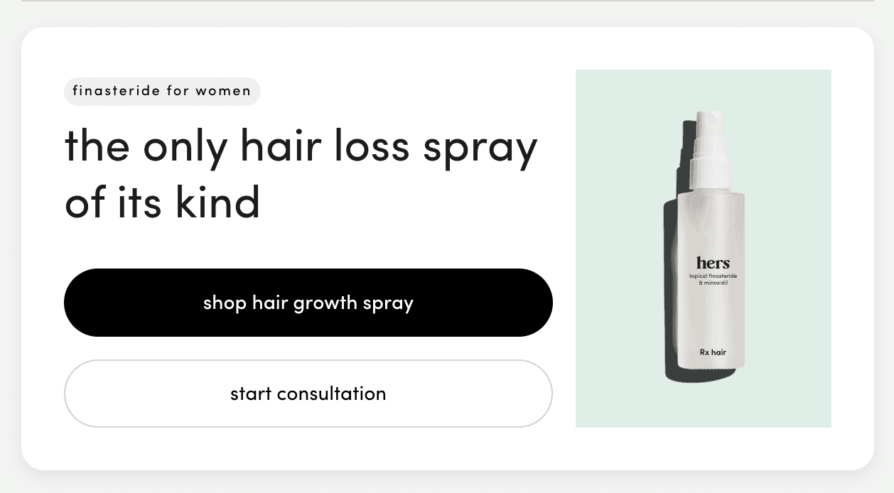 Hair loss spray