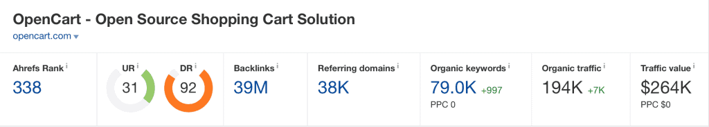 OPENCART IN SEARCH