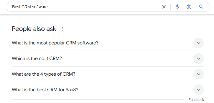 SaaS SEO Strategy: How To Rise Above Competition In 2025 5 SaaS SEO Strategy - Google People Also Ask