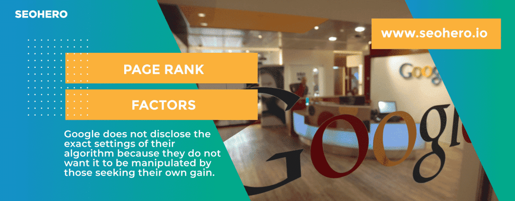 Page Rank Factors