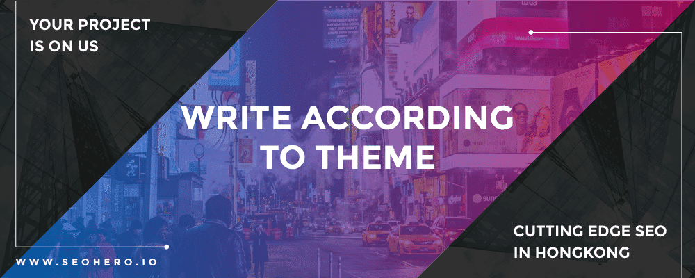 write according to the theme